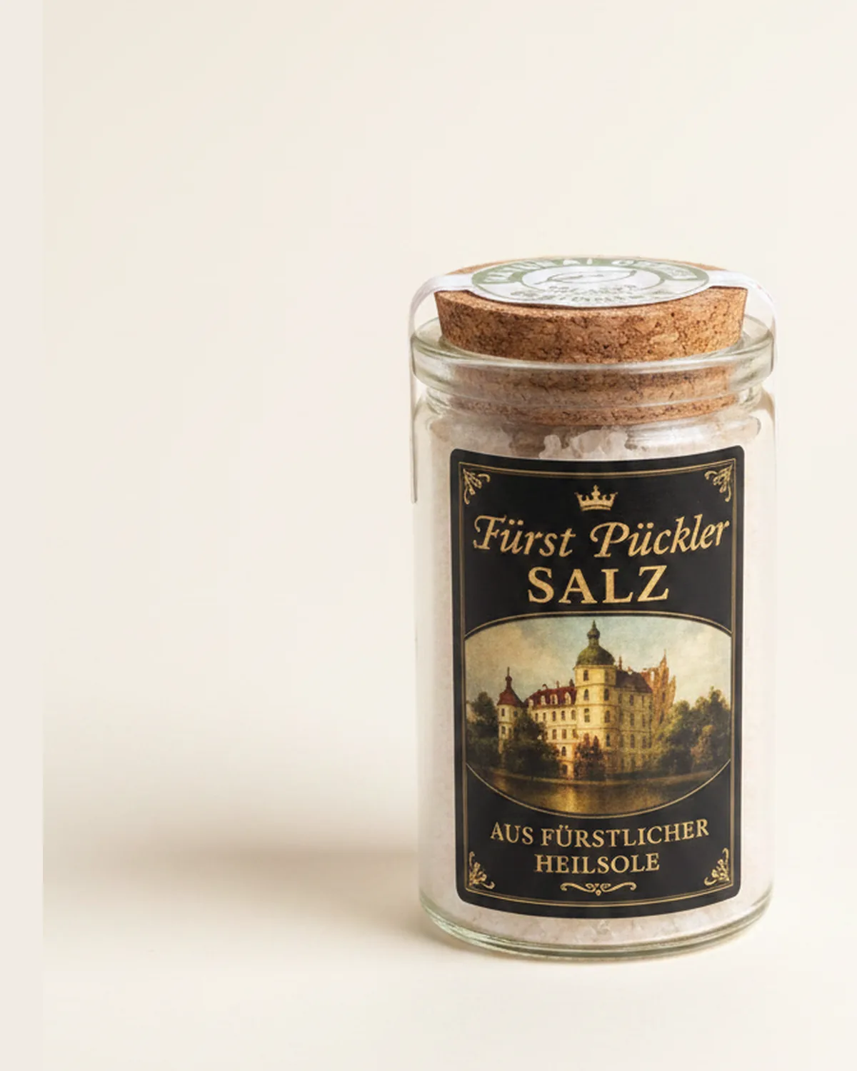 Fürst Pückler Salz Original, 50 g Geschenkglas mit Holzlöffel