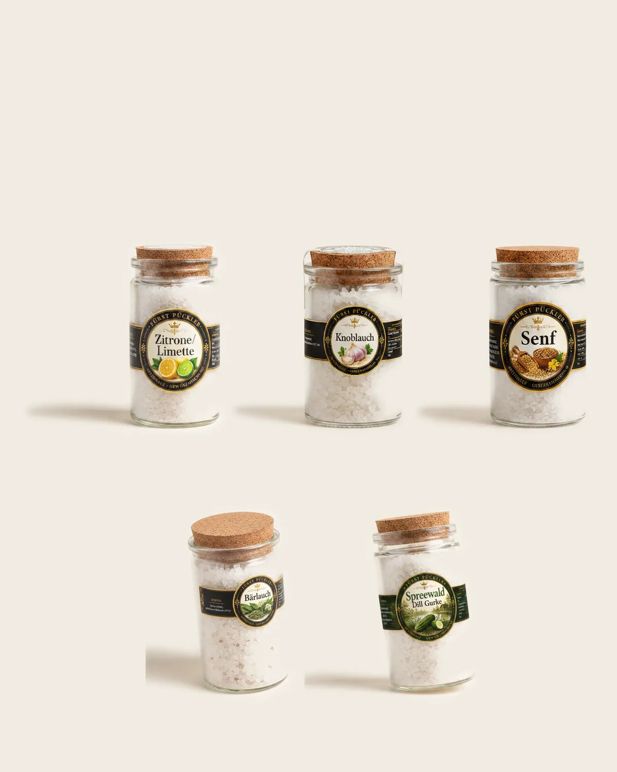 Probierset Gewürzsalze, 5 × 50 g im Geschenkkarton